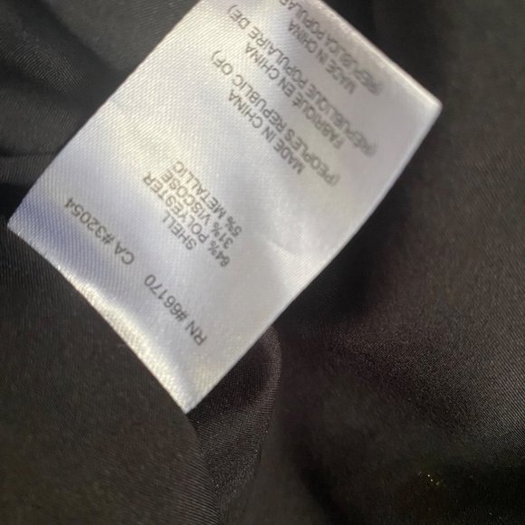 Hutch blouse top sz XS cheetah print textured keyhole tie back black gold - Picture 10 of 10